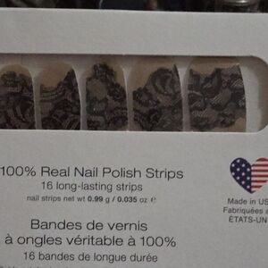100% Real Nail Polish Strips - Brown Patterned Strips (16pk)